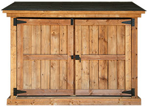 Triple Bin Shed
