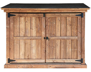 Triple Bin Shed