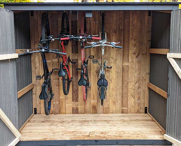 Bike deals storage vertical