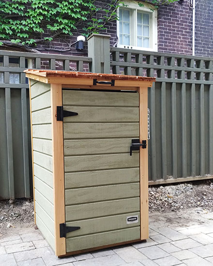 Shed for green bins