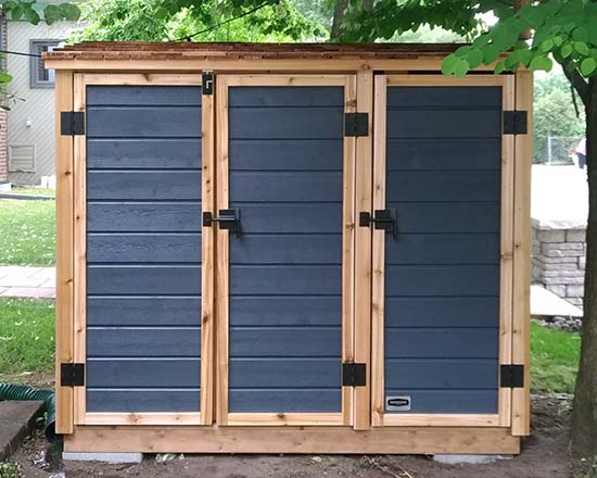 Shed for medium bins