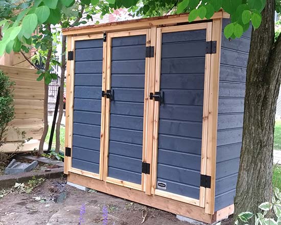 Shed for medium bins