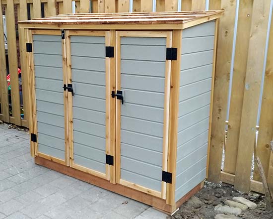 Shed for medium bins