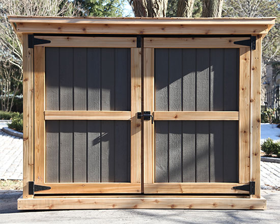 Shed for green bins