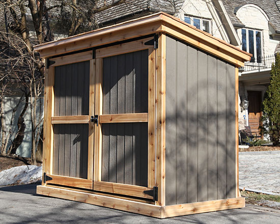 Shed for green bins